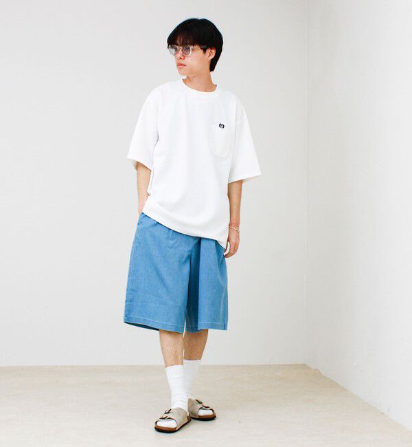GLOSTER「【ユニセックスで着たい】接触冷感ハート刺繍ポケTEE」|Tシャツ・カットソー|