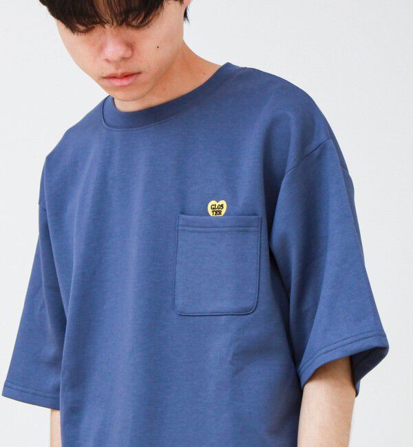 GLOSTER「【ユニセックスで着たい】接触冷感ハート刺繍ポケTEE」|Tシャツ・カットソー|