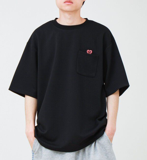 GLOSTER「【ユニセックスで着たい】接触冷感ハート刺繍ポケTEE」|Tシャツ・カットソー|