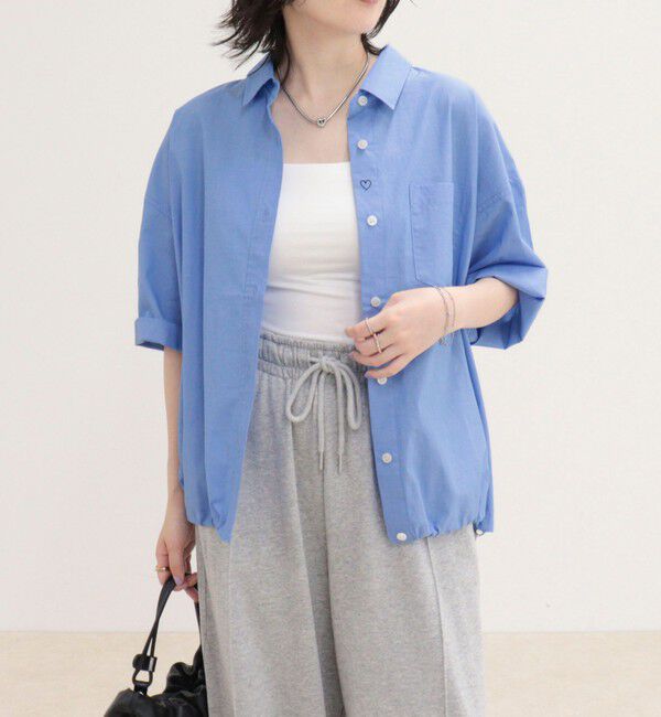 fredy emue「【人気につき半袖Ver.で再登場】汗染み軽減加工COTTON半袖シャツブルゾン」|シャツ・ブラウス|