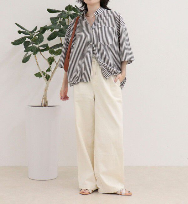 fredy emue「【人気につき半袖Ver.で再登場】汗染み軽減加工COTTON半袖シャツブルゾン」|シャツ・ブラウス|