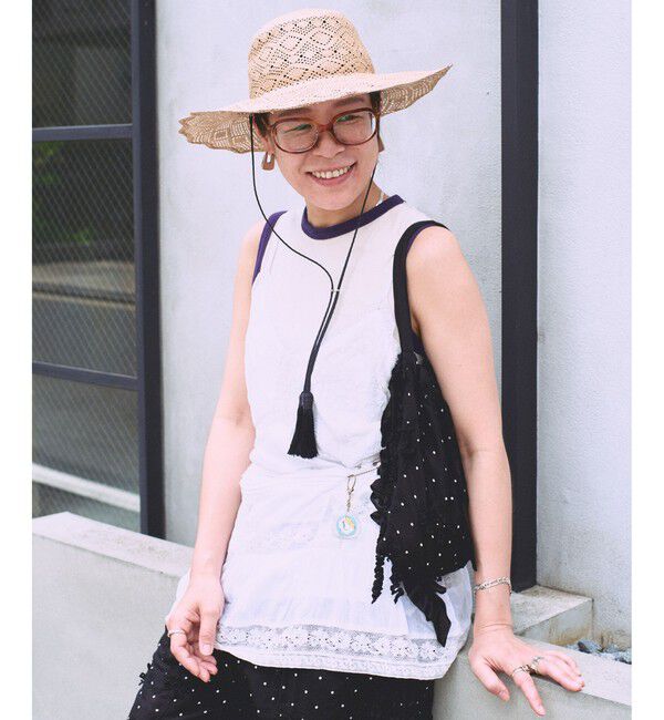SALON adam et rope'「【crinkle crinkle crinkle】別注ドット3D刺繍フリルトートバッグ」|トートバッグ|