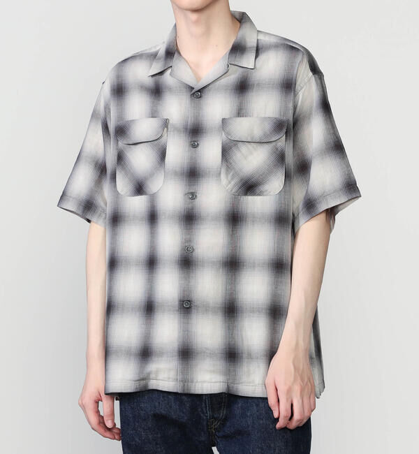  「PENDLETON | オープンカラー 半袖シャツ MEN」|シャツ・ブラウス|GREY系1