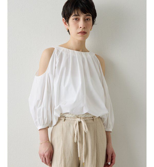 THE PAUSE「【THE PAUSE】オープンショルダーブラウス」|シャツ・ブラウス|