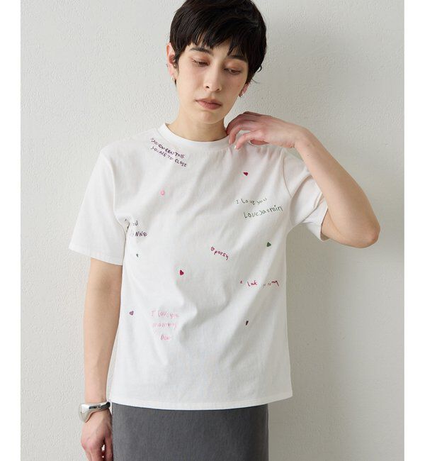 THE PAUSE「【THE PAUSE】シシュウTシャツ」|Tシャツ・カットソー|