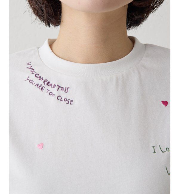 THE PAUSE「【THE PAUSE】シシュウTシャツ」|Tシャツ・カットソー|