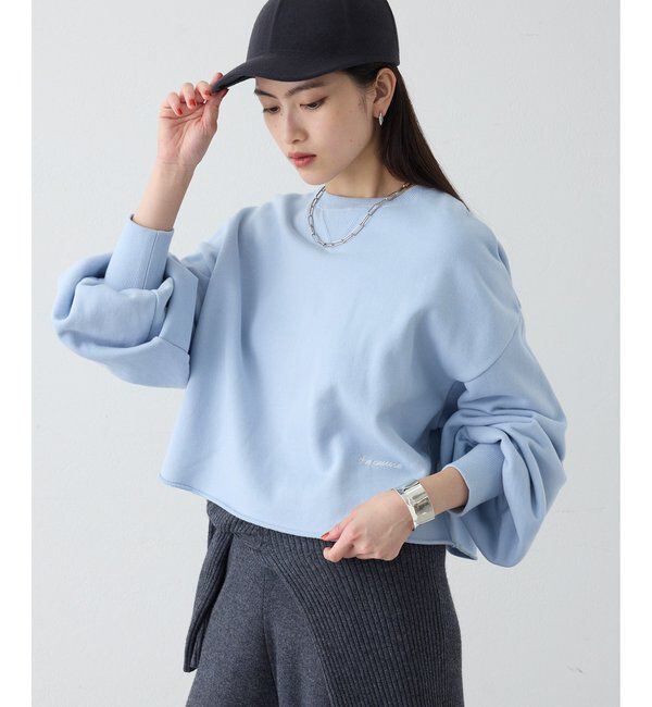 THE PAUSE「【THE PAUSE】刺繍ショートスウェット」|Tシャツ・カットソー|