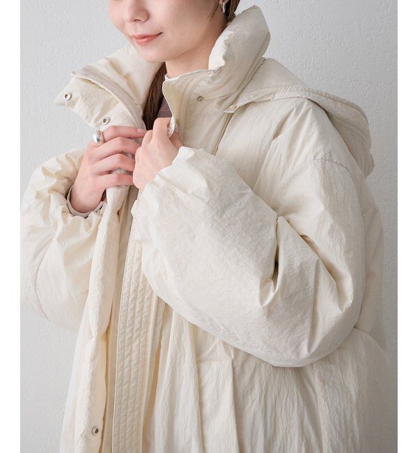 THE PAUSE「【THE PAUSE】フードロングダウンコート〈WEB限定〉」|ダウン|