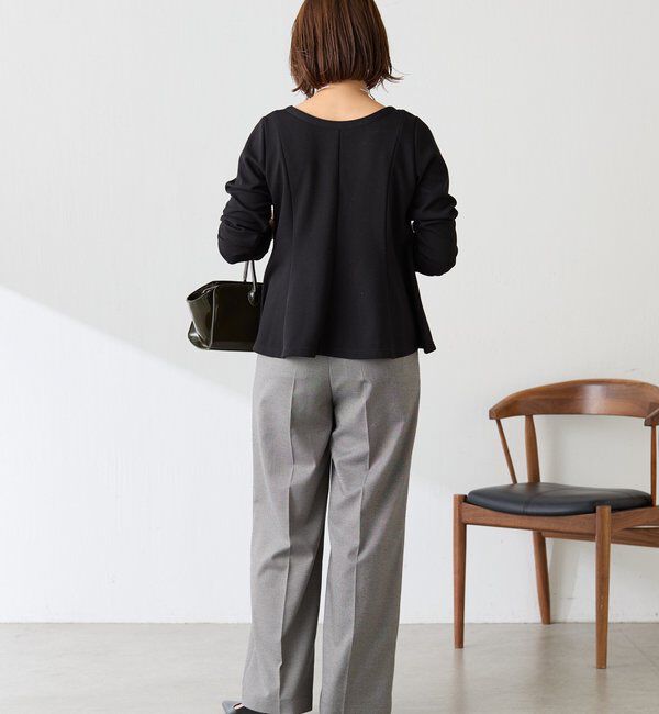  「【再販売決定!】《Matsushita企画》ワッフルペプラムカットソー」|Tシャツ・カットソー|