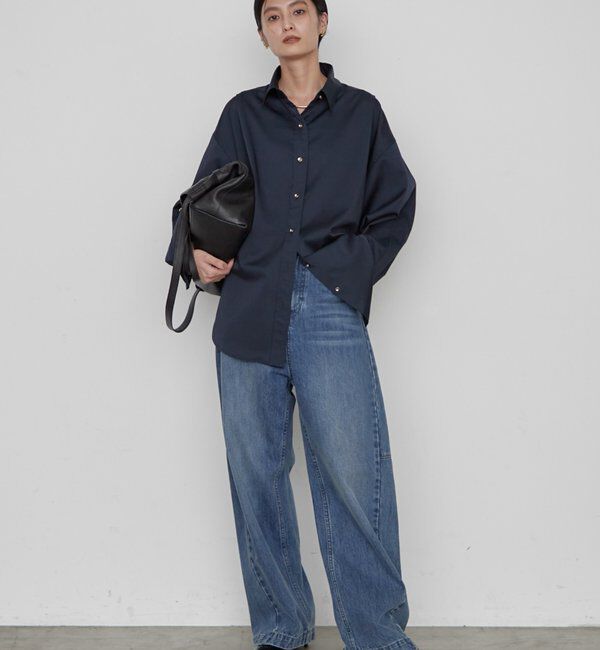  「《WEB限定/大人気につきリバイバル/累計販売１万枚達成》サテンBIGシャツ」|シャツ・ブラウス|