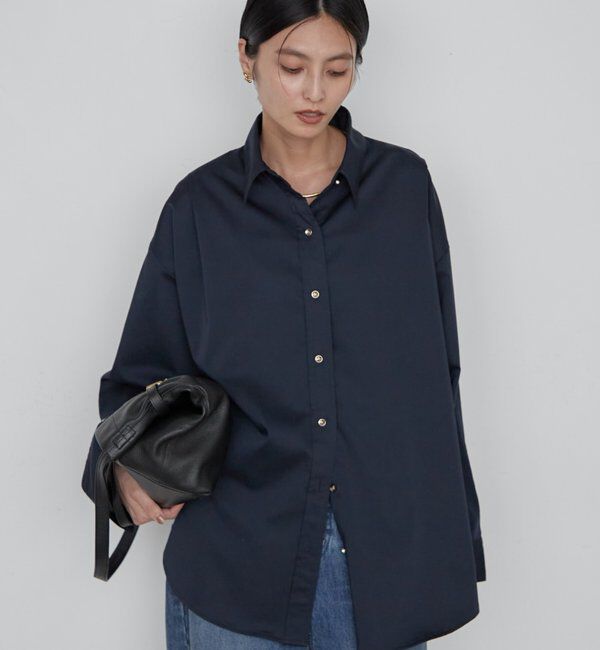  「《WEB限定/大人気につきリバイバル/累計販売１万枚達成》サテンBIGシャツ」|シャツ・ブラウス|