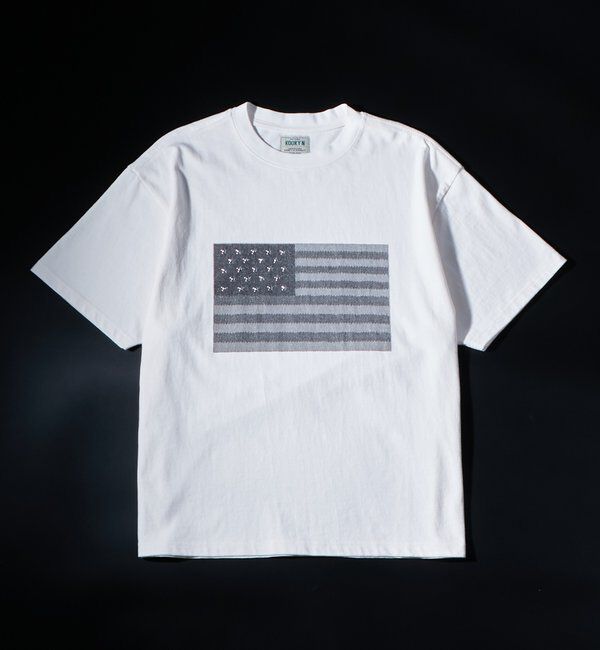  「【UNISEX】【KOOKY'N】スタースタッズフラッググラフィックTEE」|Tシャツ・カットソー|