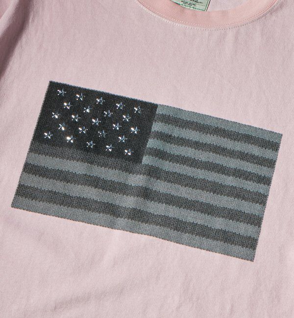  「【UNISEX】【KOOKY'N】スタースタッズフラッググラフィックTEE」|Tシャツ・カットソー|
