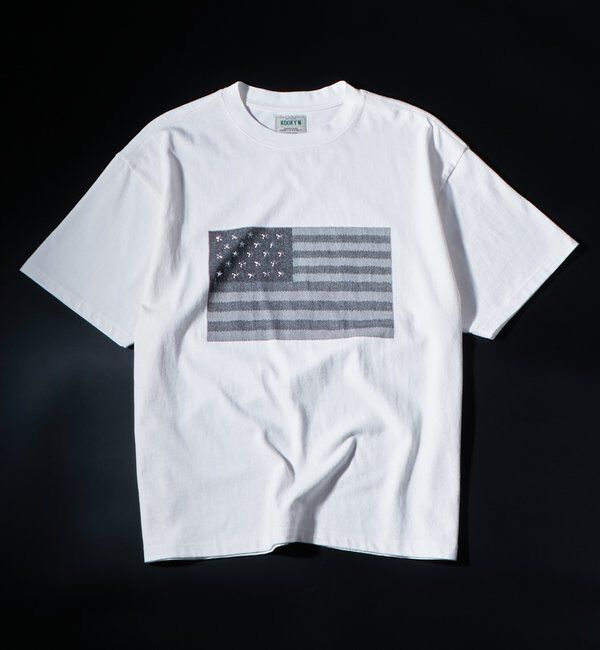 「【UNISEX】【KOOKY'N】スタースタッズフラッググラフィックTEE」|Tシャツ・カットソー|