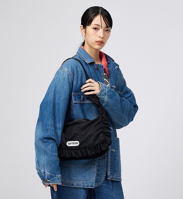 Rouge vif「【OUTDOOR PRODUCTS / アウトドアプロダクツ】ナイロンフリルショ」|ショルダー・メッセンジャー|