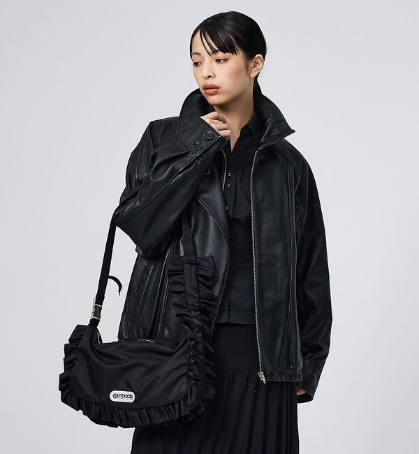 Rouge vif「【OUTDOOR PRODUCTS / アウトドアプロダクツ】ナイロンフリルショ」|ショルダー・メッセンジャー|