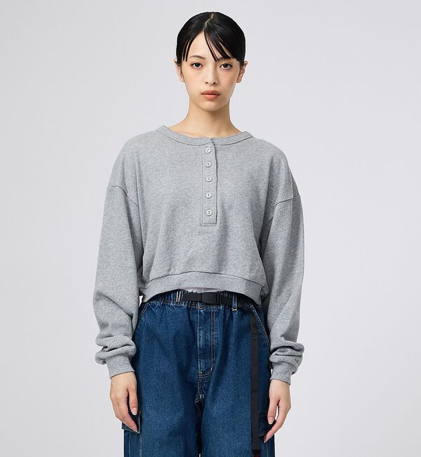 Rouge vif「【DISCUS/ディスカス】ワイドクルーネックプルオーバー/カットソー/裏毛/ピ」|Tシャツ・カットソー|