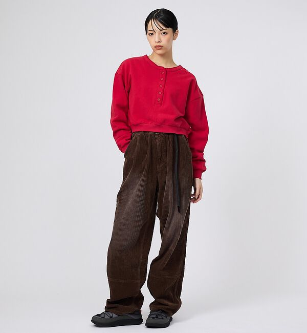 Rouge vif「【DISCUS/ディスカス】ワイドクルーネックプルオーバー/カットソー/裏毛/ピ」|Tシャツ・カットソー|