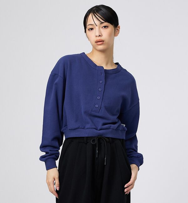 Rouge vif「【DISCUS/ディスカス】ワイドクルーネックプルオーバー/カットソー/裏毛/ピ」|Tシャツ・カットソー|