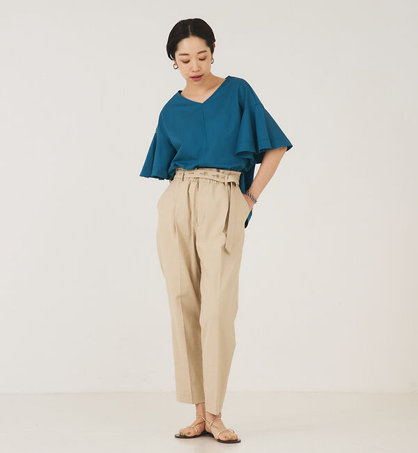 qualite「フレアスリーブカットソー」|Tシャツ・カットソー|
