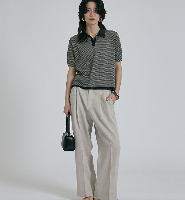 qualite「【セットアップ対応】メッシュ2タックストレードパンツ」|その他|