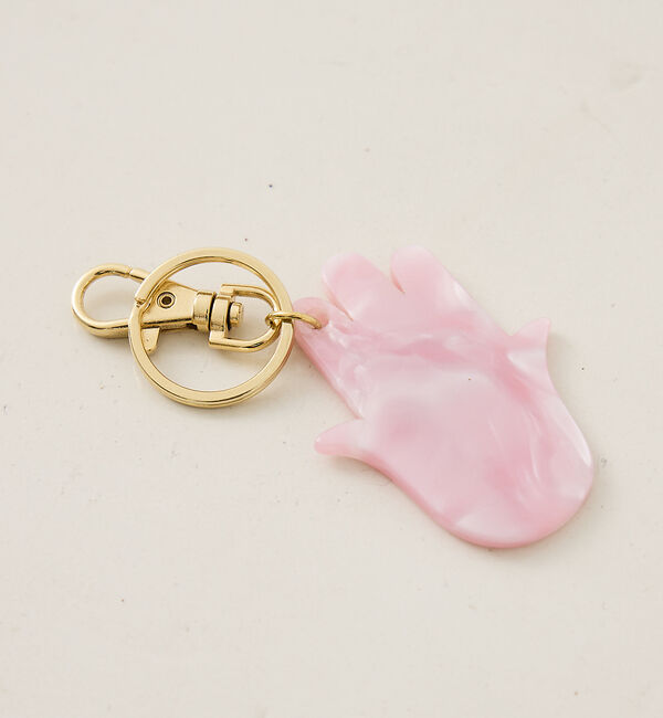 The Store by C' 「【MALUS】アムレットキーチェーン／Pink Khamsa」|チャーム・キーホルダー|