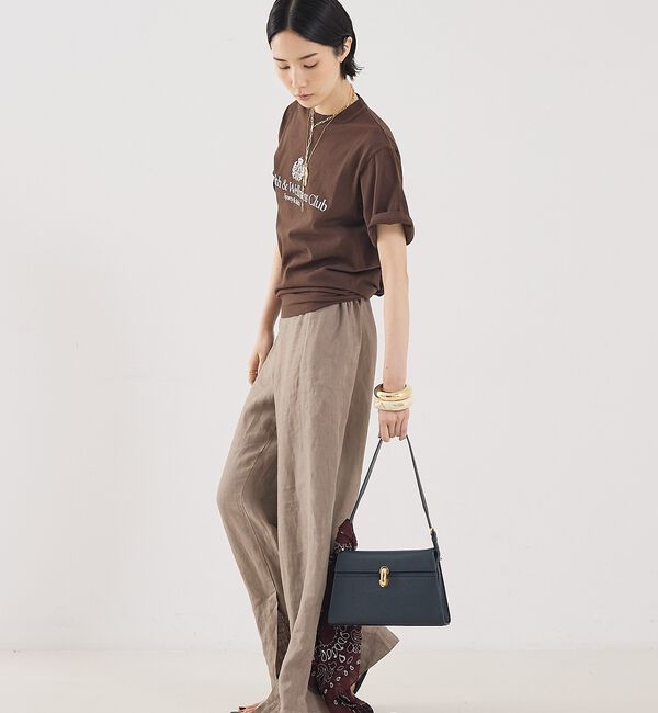 The Store by C' 「【Sporty&Rich】H&W Crest T-Shirt／ロゴTシャツ」|Tシャツ・カットソー|
