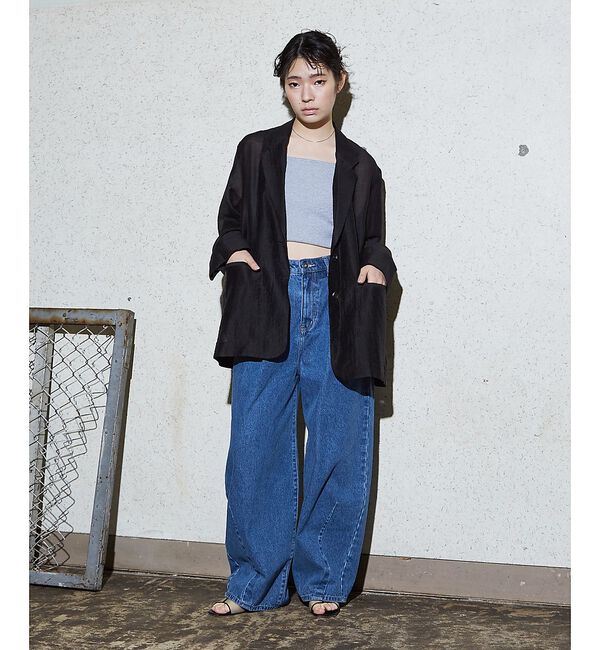 NOMINE「バックスリット シルキー シアー ジャケット」|その他|