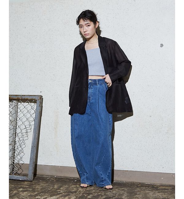NOMINE「バックスリット シルキー シアー ジャケット」|その他|