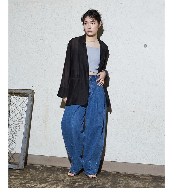 NOMINE「バックスリット シルキー シアー ジャケット」|その他|