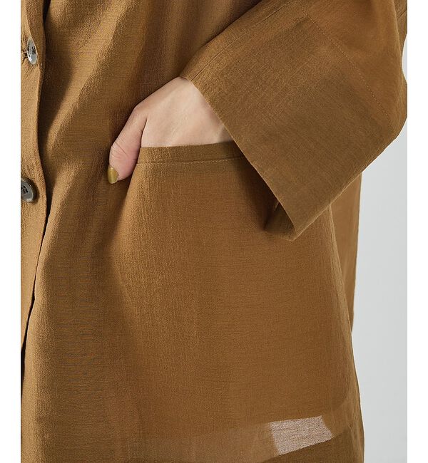 NOMINE「バックスリット シルキー シアー ジャケット」|その他|