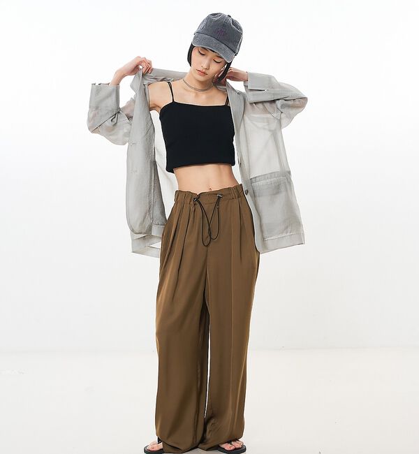NOMINE「バックスリット シルキー シアー ジャケット」|その他|