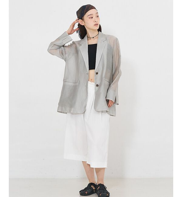 NOMINE「バックスリット シルキー シアー ジャケット」|その他|