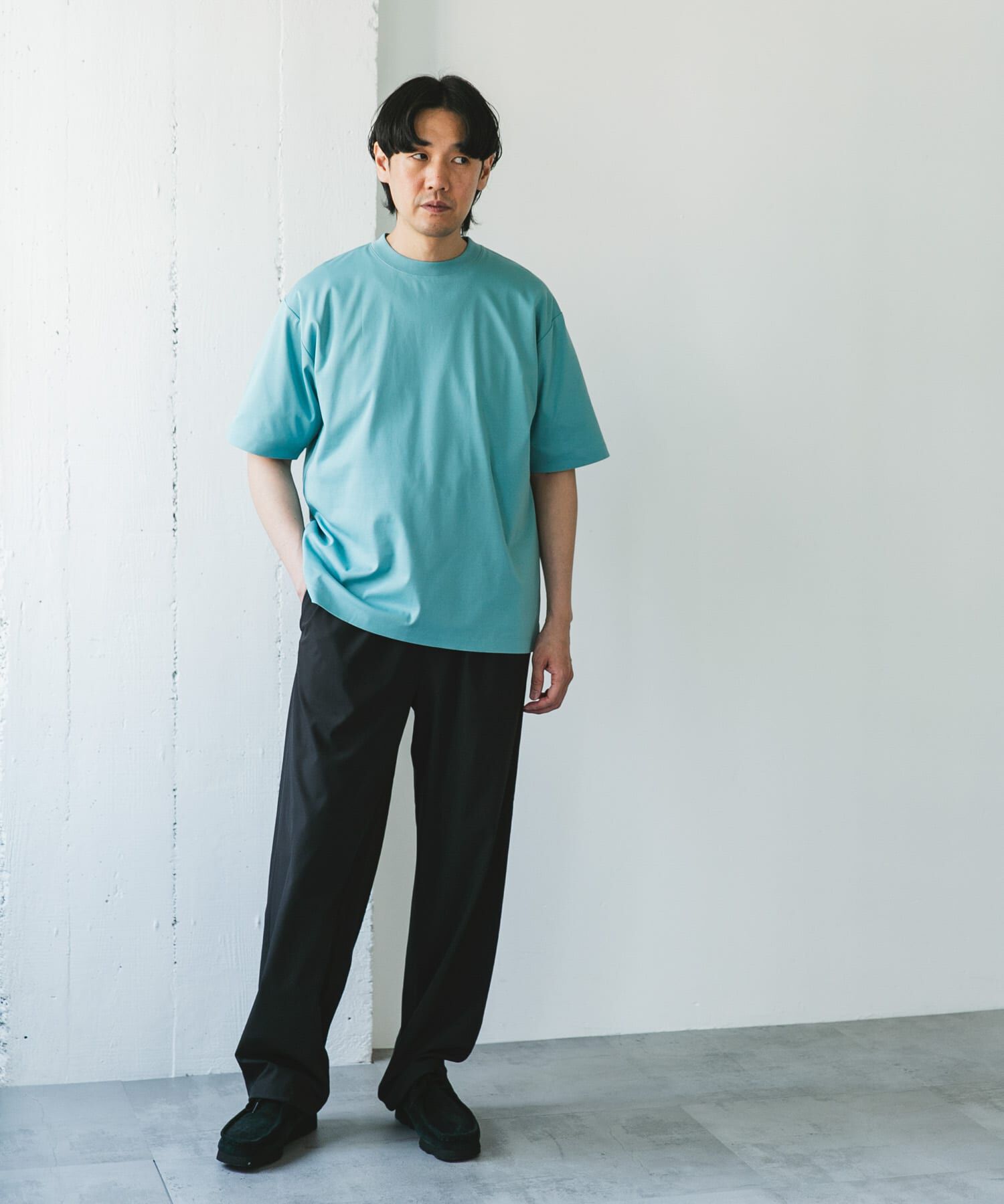 URBAN RESEARCH DOORS「『UR TECH』サマシェア クルーネックTシャツ」|Tシャツ・カットソー|