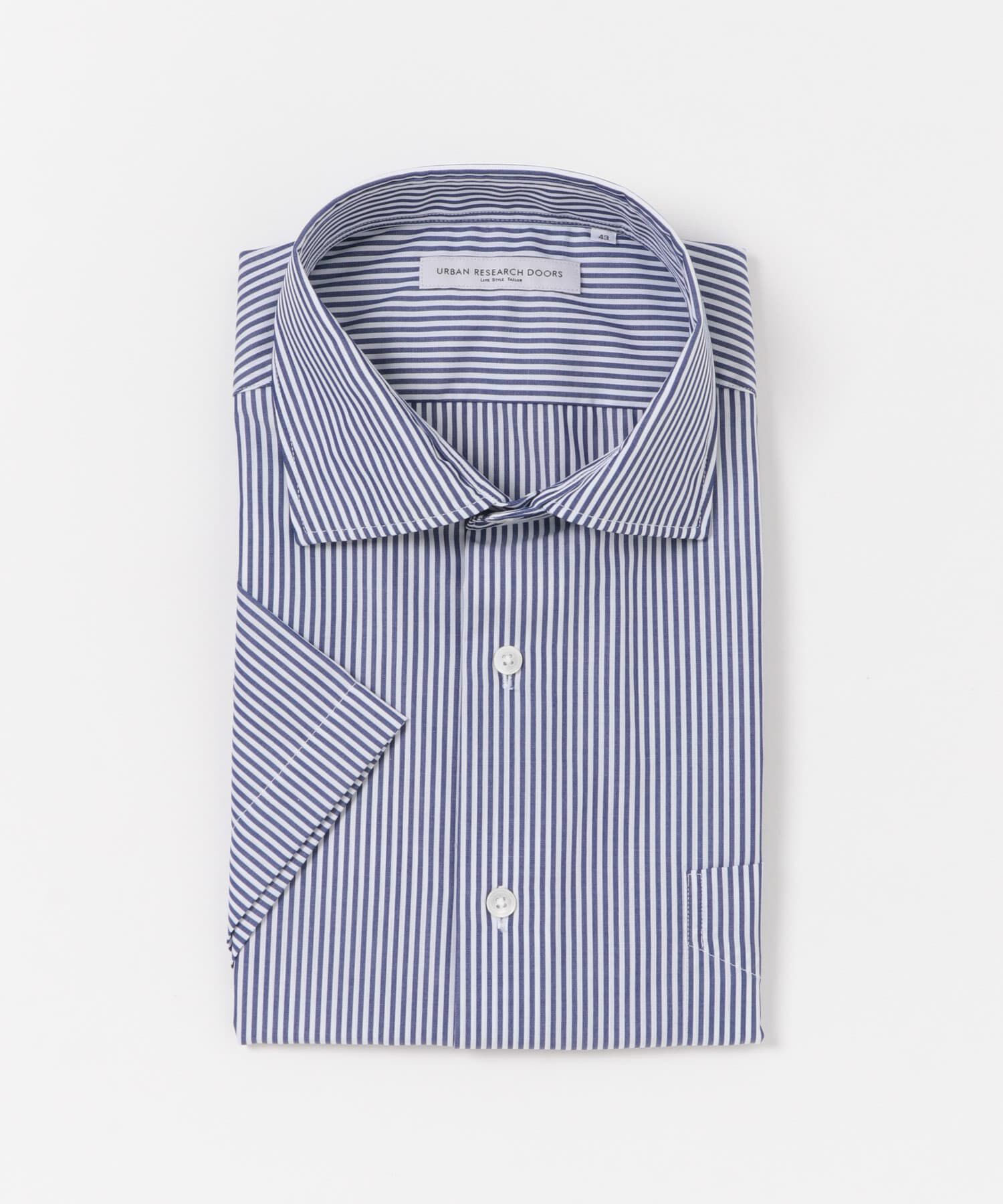 URBAN RESEARCH DOORS「LIFE STYLE TAILOR　セミワイド半袖シャツ」|シャツ・ブラウス|