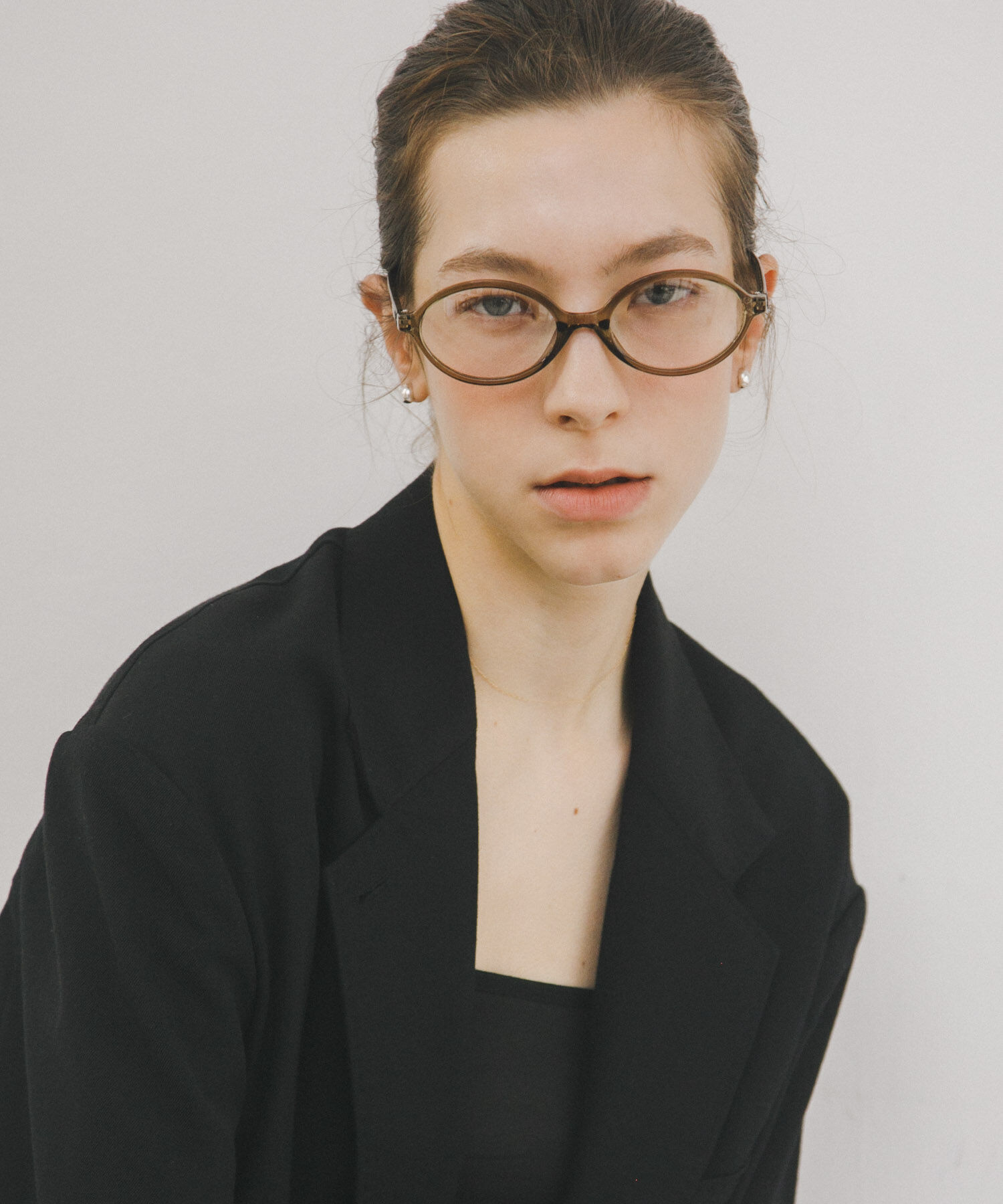 URBAN RESEARCH「decor『デコール』　Eyewear Round」|メガネ|カーキ