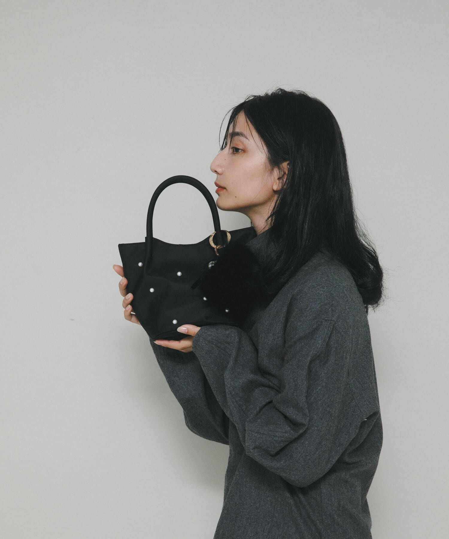 RODE SKO「インバッグ付ミニパールバッグ」|ハンドバッグ|
