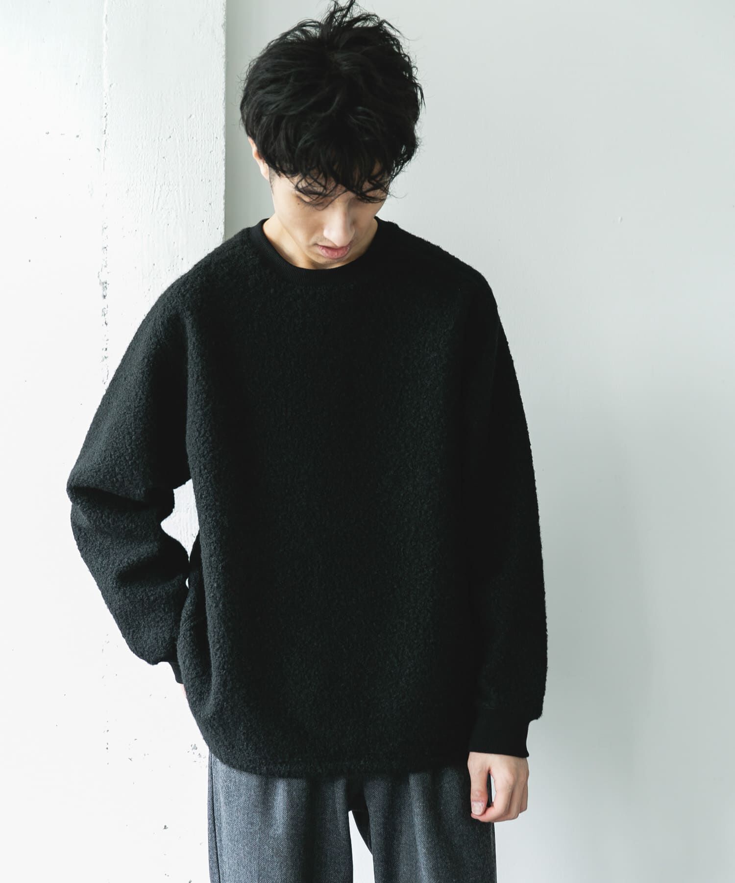 URBAN RESEARCH DOORS「ラグランスリーブブークレー プルオーバー」|Tシャツ・カットソー|