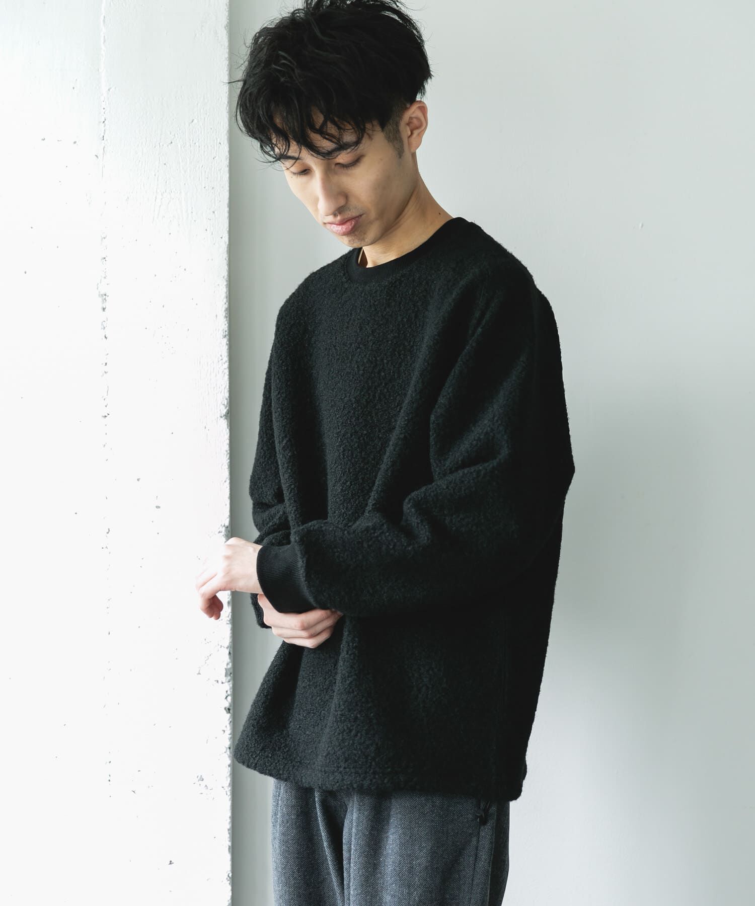 URBAN RESEARCH DOORS「ラグランスリーブブークレー プルオーバー」|Tシャツ・カットソー|