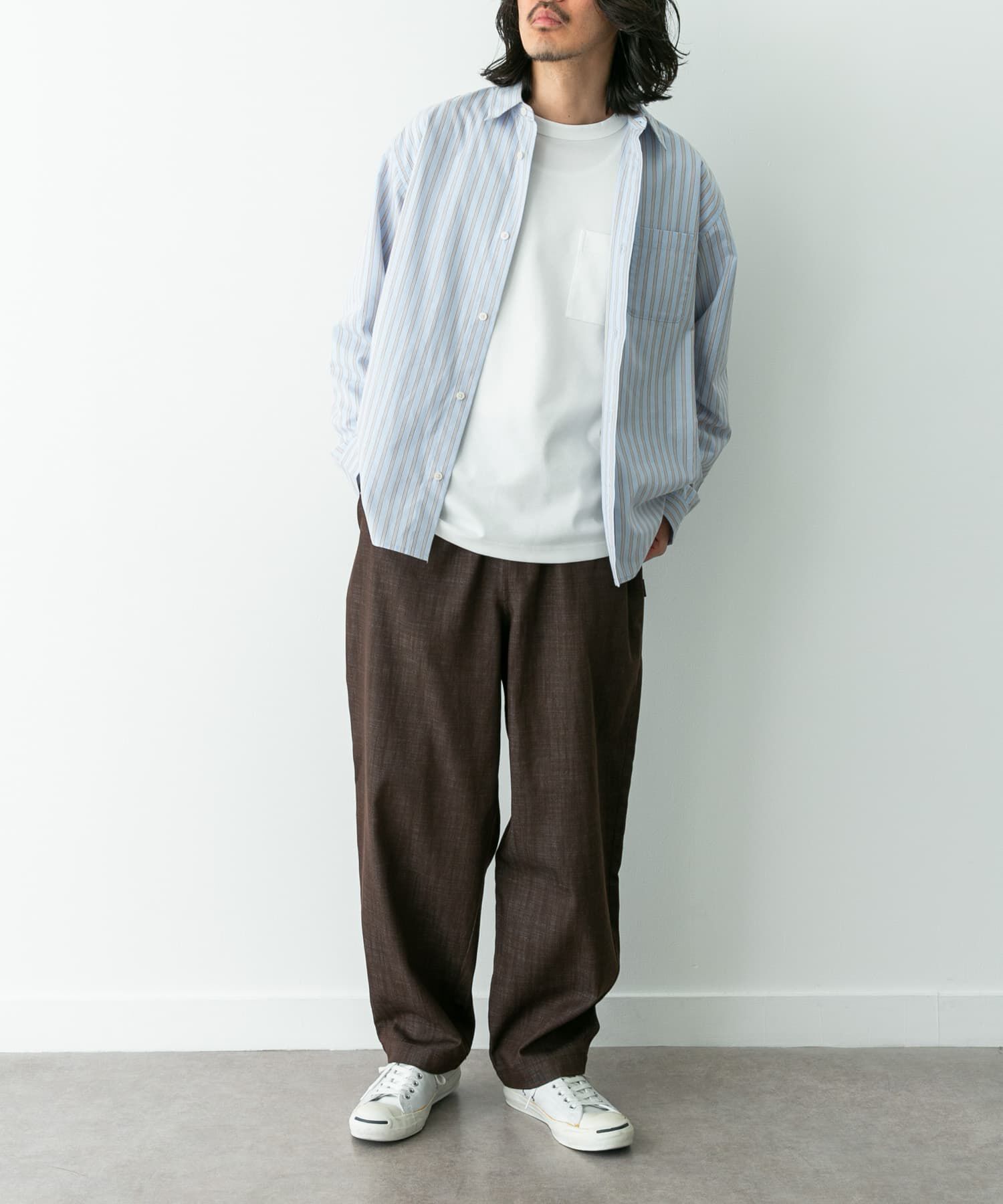 Sonny Label 「デニムライクイージーワイドパンツ」|デニム|