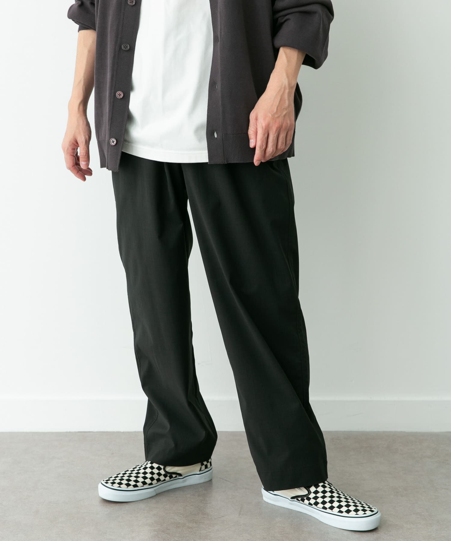 Sonny Label 「リネンタッチポリエステルイージーパンツ」|その他|ブラック