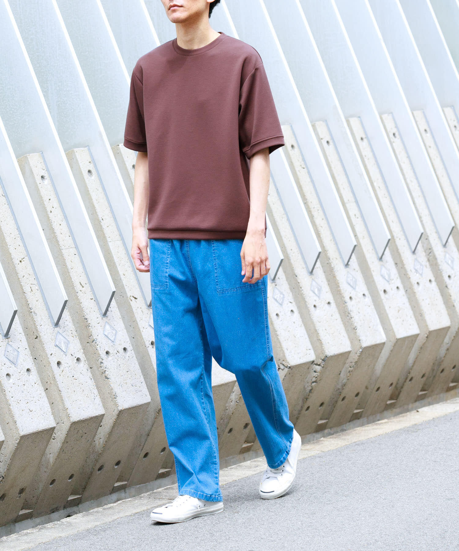 Sonny Label 「接触冷感デニムイージーパンツ」|デニム|