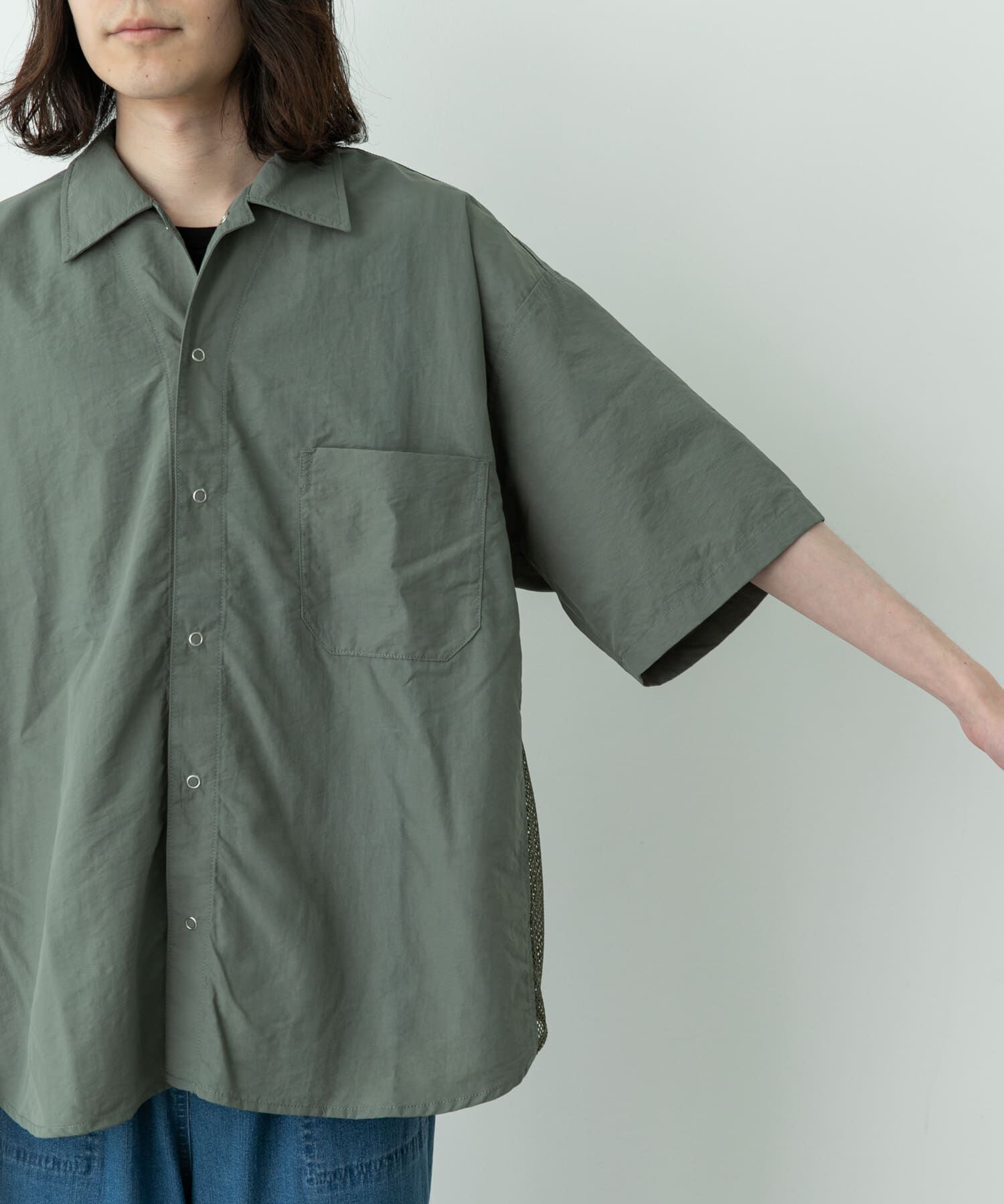 Sonny Label 「ARMY TWILL　NYLON OX MESH SHIRTS」|シャツ・ブラウス|