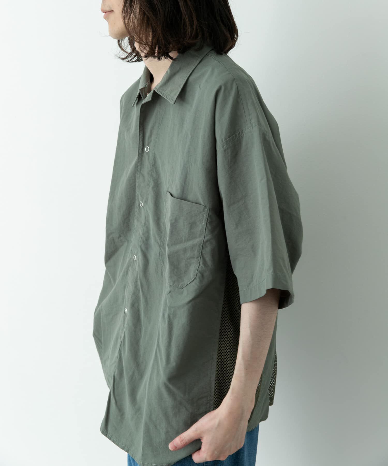 Sonny Label 「ARMY TWILL　NYLON OX MESH SHIRTS」|シャツ・ブラウス|