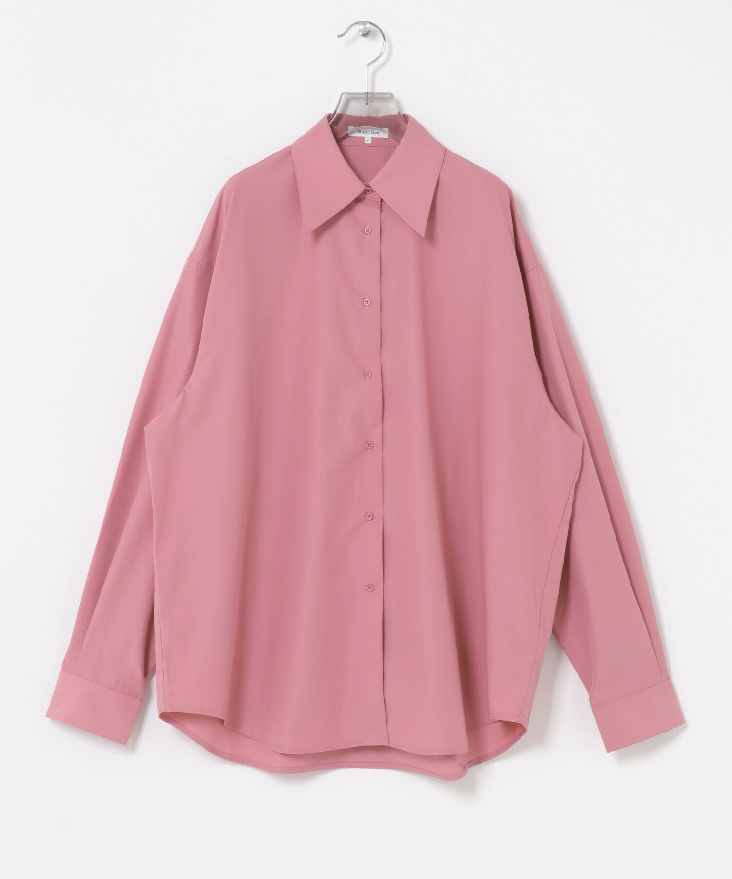 URBAN RESEARCH「Studio Doe　CLASSIC DROP SHOULDER SHIRTS」|シャツ・ブラウス|ピンク