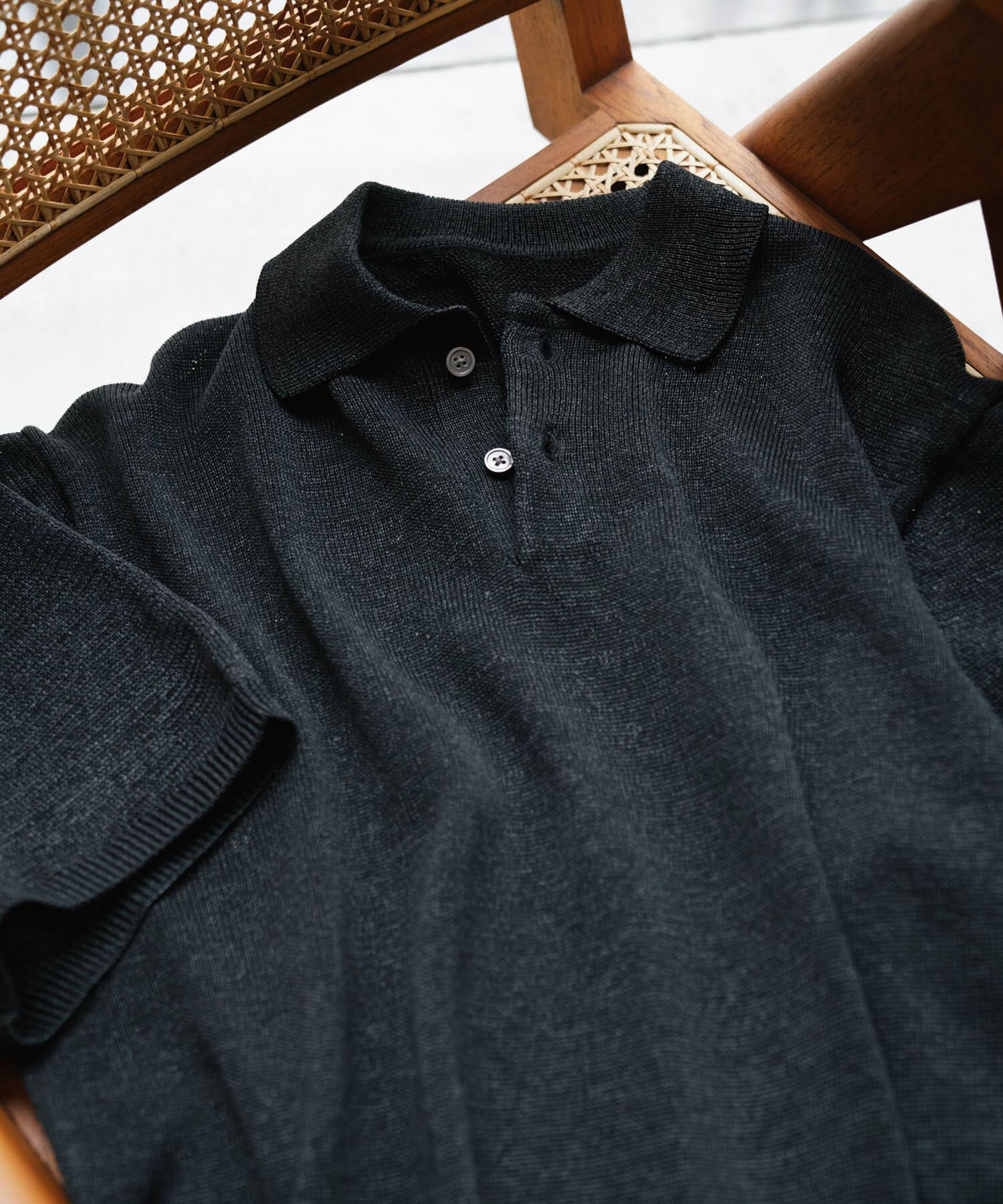 URBAN RESEARCH DOORS「『洗濯可/UVカット』『URTECH』Aircare ショートスリーブニットポロ」|ニット・セーター|
