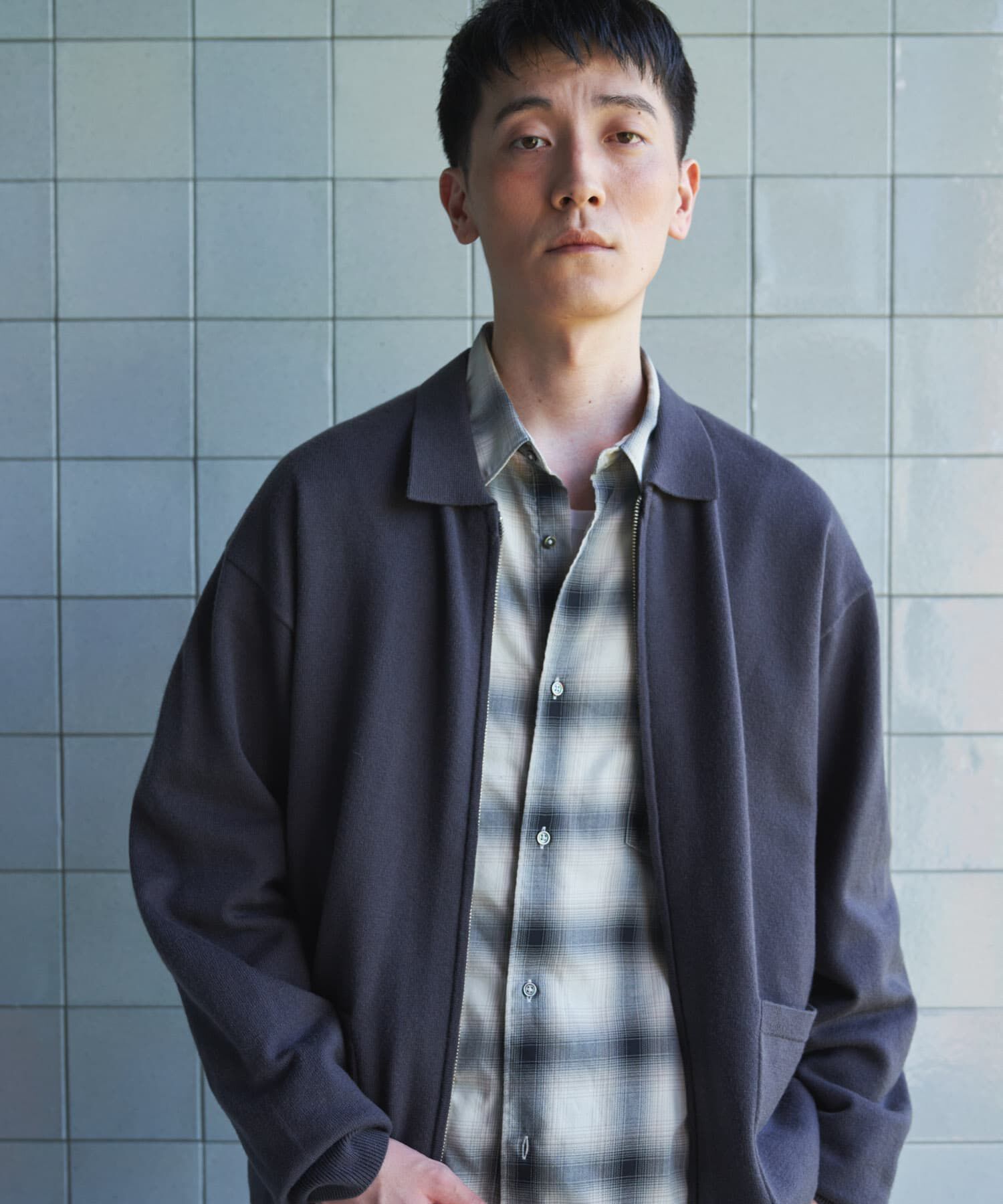 URBAN RESEARCH DOORS「『UR TECH』200日ジップジャケット」|ニット・セーター|