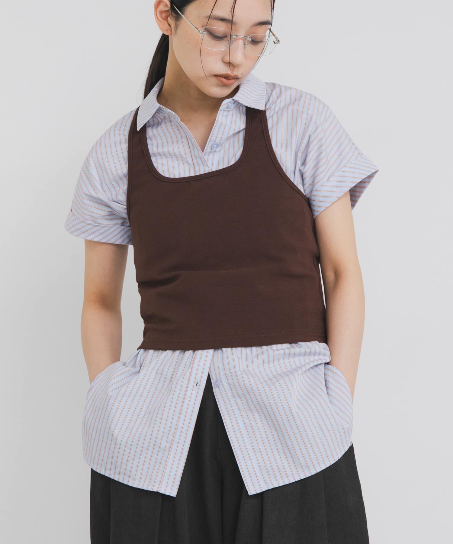  「『STAFF DESIGN PROJECT』ホルターネックSETシャツ」|シャツ・ブラウス|
