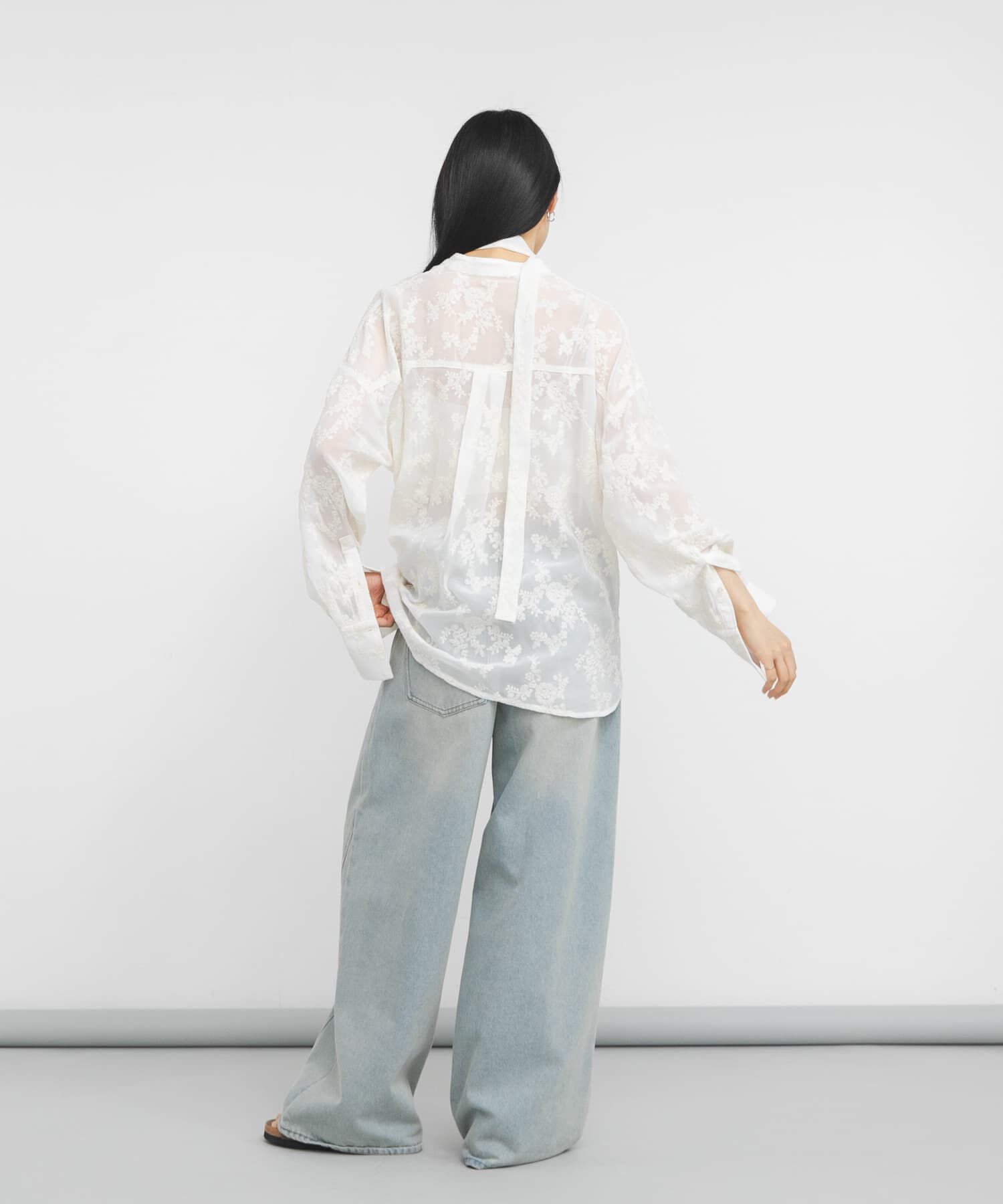  「『STAFF DESIGN PROJECT』エンブロイダリーボウタイシャツ」|シャツ・ブラウス|