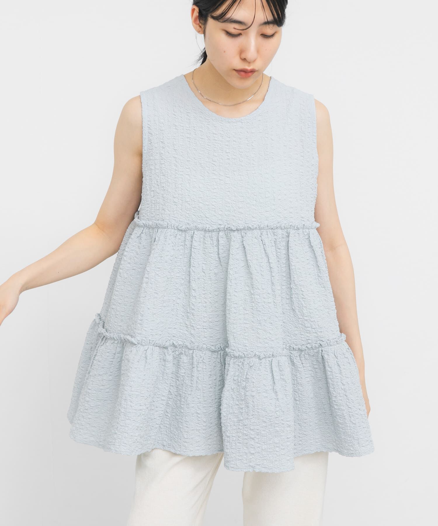  「『STAFF DESIGN PROJECT』2WAYティアードチュニック」|チュニック|